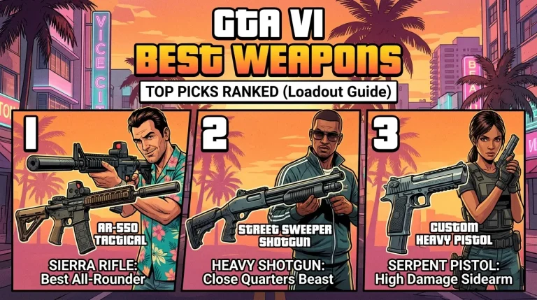 GTA VI Best Weapons: Top Picks Ranked
