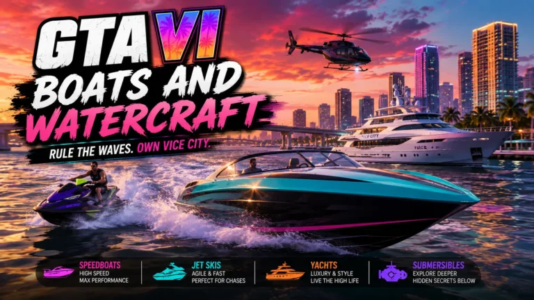 GTA VI Boats and Watercraft