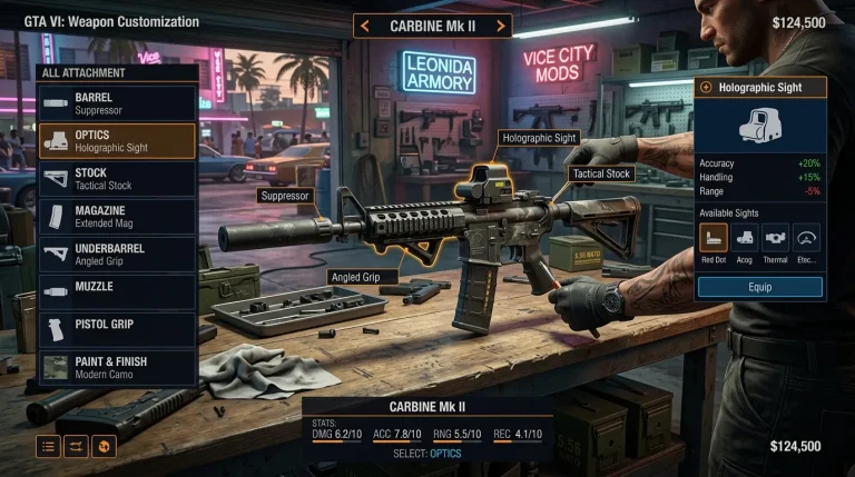 GTA VI Weapon Customization