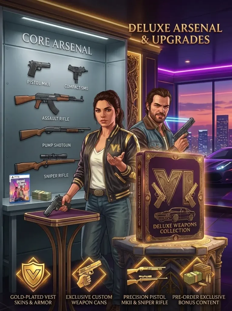 GTA VI Weapons: Complete List, Stats, and Unlock Guide 1 weapons